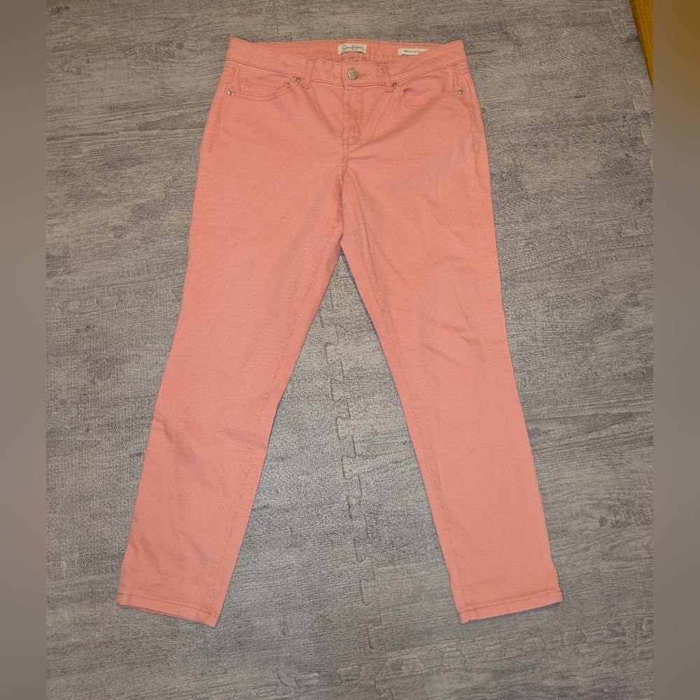 Jessica Simpson Womens Pink Straight Leg Jeans EUC Size 8/29
